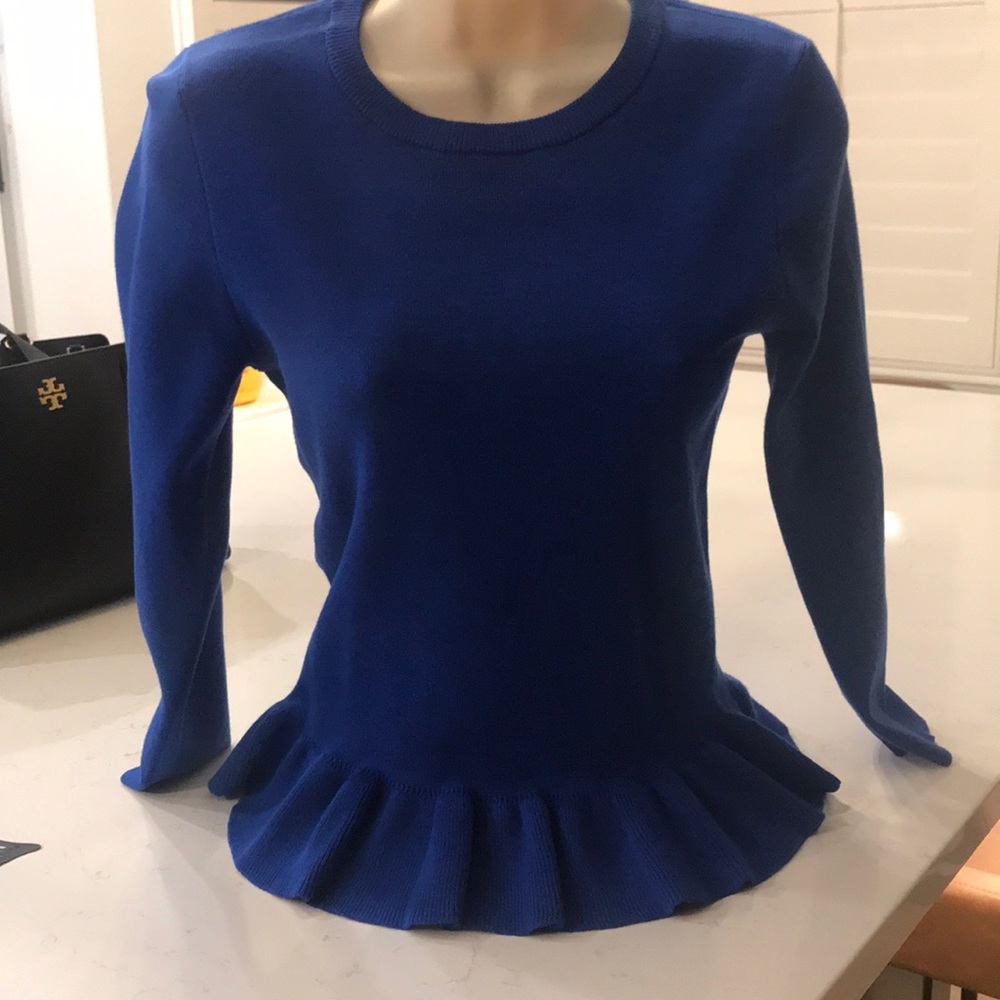 Express Crew Neck Peplum Sweater NWT